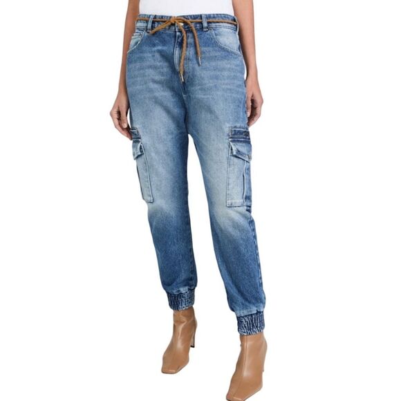 SER.O.YA Veronica Drop Crotch Joggers - SR03-4047 - Size 27 - Tahoe - Picture 1 of 9